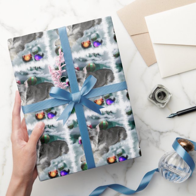 Papier Cadeau Noël des Schnauzer miniatures (Cadeaux)
