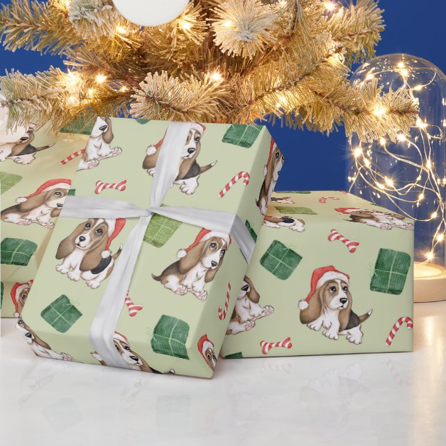 Papier Cadeau Noël du chien de la peau (Vacances)
