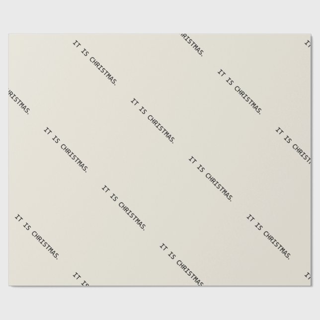 Papier Cadeau Noël dystopique (Plat)