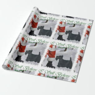 Papier Cadeau Noël écossais Terrier