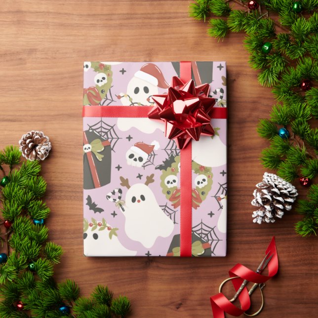 Papier Cadeau Noël effrayant (Cadeau de vacances)