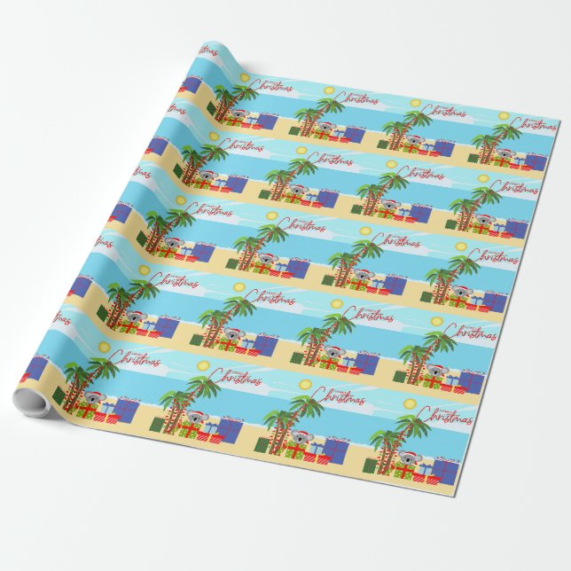 Papier Cadeau Noël en Australie (Déroulé)