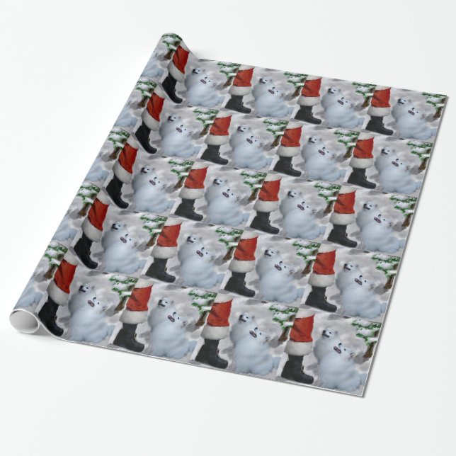 Papier Cadeau Noël Eskimo américain (Déroulé)