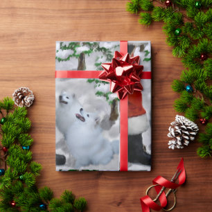 Papier Cadeau Noël Eskimo américain