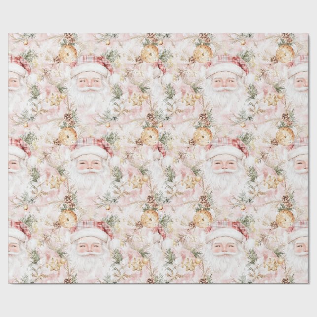 Papier Cadeau Noël Festif Père Noël (Couture)