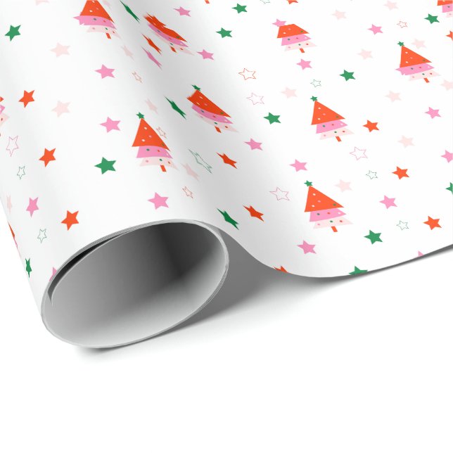 Papier Cadeau Noël Fêtes de fin d'année (Coin rond)