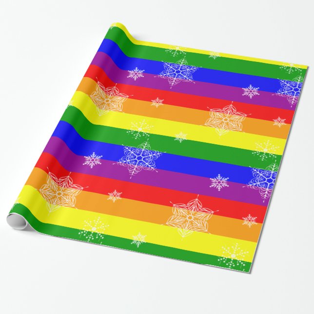 Papier Cadeau Noël gay simple et élégant (Déroulé)