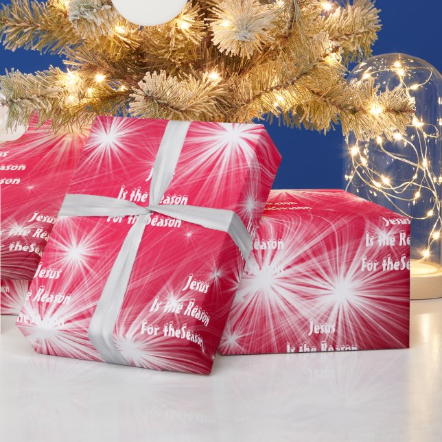 Papier Cadeau Noël Jésus est la Raison (Vacances)