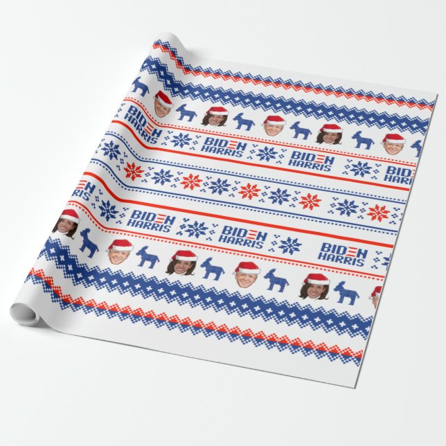 Papier Cadeau Noël Joe et Kamala (Déroulé)