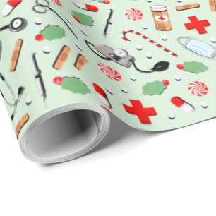 Papier Cadeau Noël médical