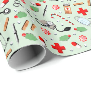 Papier Cadeau Noël Médicale