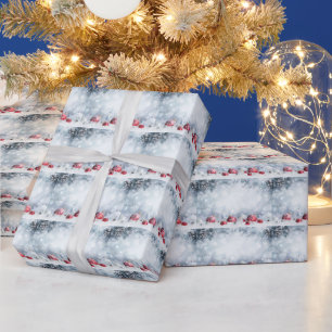 Papier Cadeau Noël neigeux