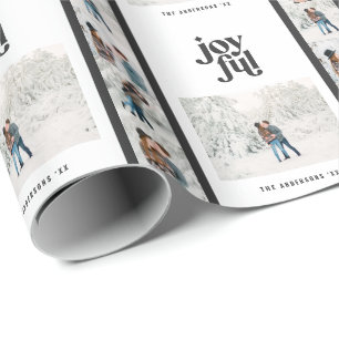 Papier Cadeau Noël noir noir noir noir et blanc
