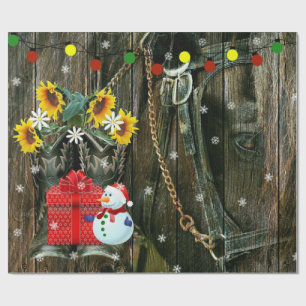 Papier Cadeau Noël occidental Frosty le bonhomme de neige et le