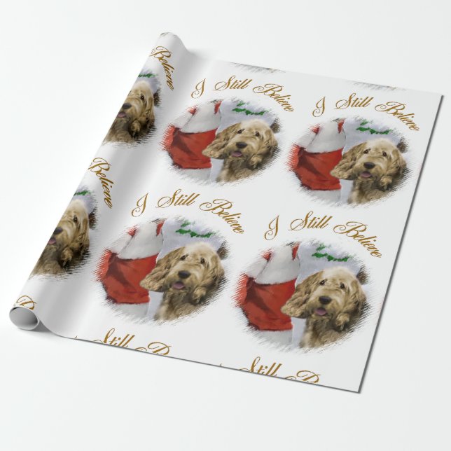 Papier Cadeau Noël Otterhound (Déroulé)