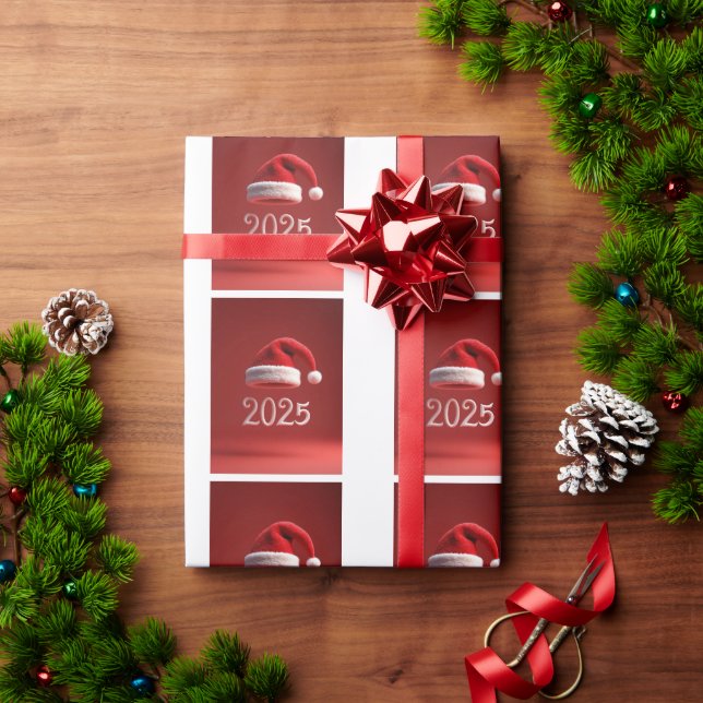 Papier Cadeau noël paysage enneigé (Cadeau de vacances)