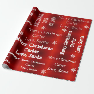 Papier Cadeau Noël Père Noël personnalisé