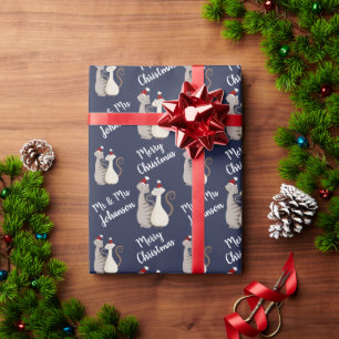 Papier Cadeau Noël personnalisé pour couple