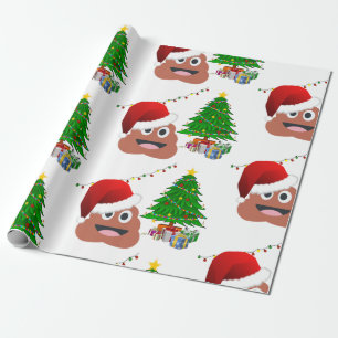 Papier Cadeau noël poo laide xmas emballage papier