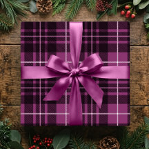 Noël prune pourpre carreaux traditionnel de vacanc