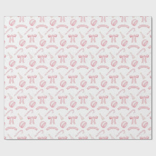 Papier Cadeau Noël rose bonbons Xmas pas de personnaliser arrièr
