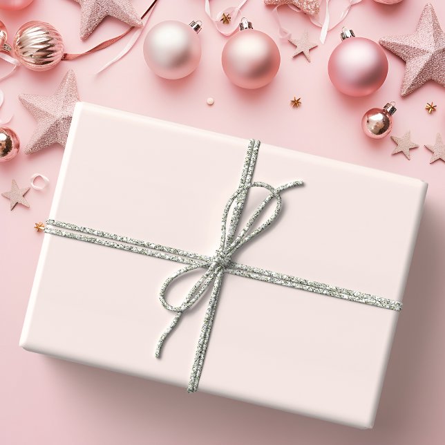 Papier Cadeau Noël Rose Uni (Créateur téléchargé)