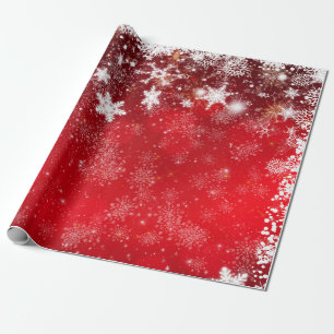 Papier Cadeau "Noël rouge et blanc"