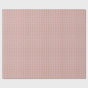 Papier Cadeau Noël Rouge et vert marguerite motif floral