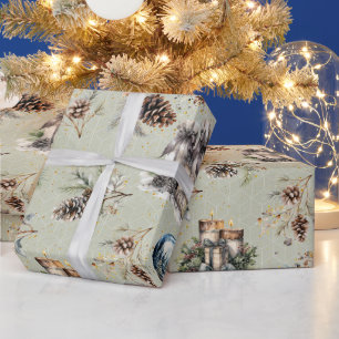Papier Cadeau Noël rustique