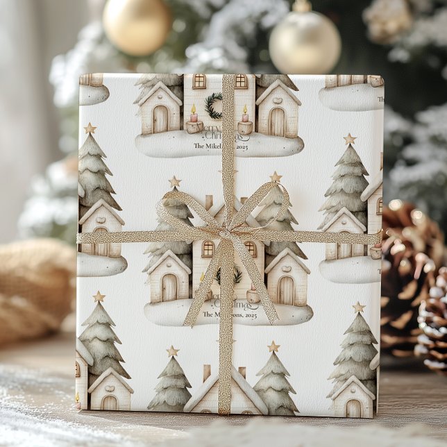 Papier Cadeau Noël rustique et cosy (Créateur téléchargé)