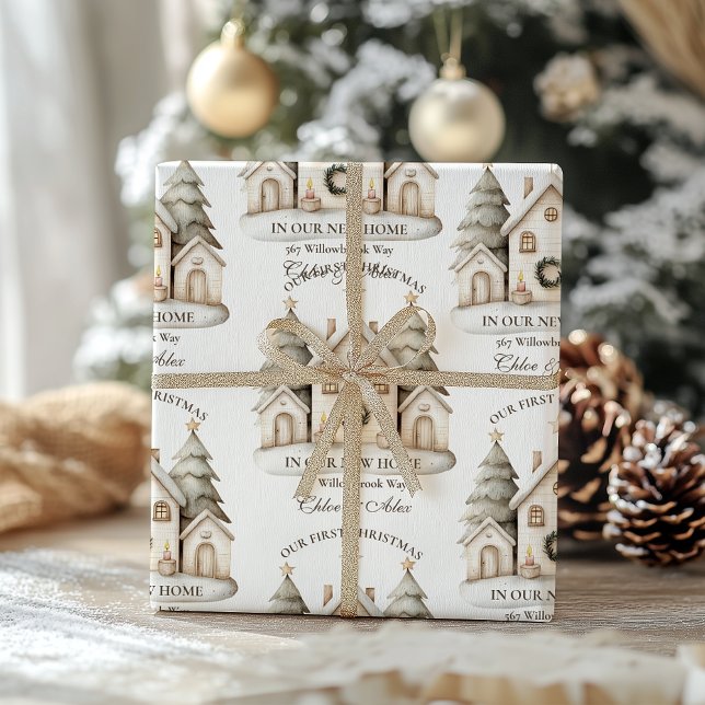 Papier Cadeau Noël rustique neutre (Créateur téléchargé)
