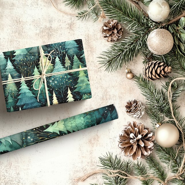 Papier Cadeau Noël rustique Woodland (Rustic Woodland Wrapping Paper)