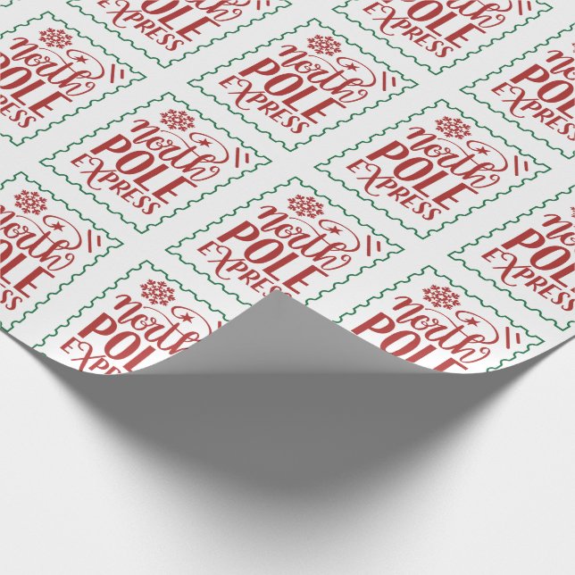 Papier Cadeau Noël Santa Clause Livraison Express (Coin)