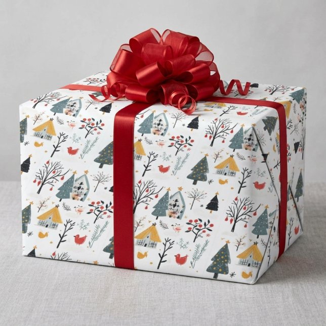 Papier Cadeau Noël scandinave   (Créateur téléchargé)