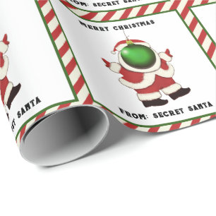 Papier Cadeau Noël secret Père Noël