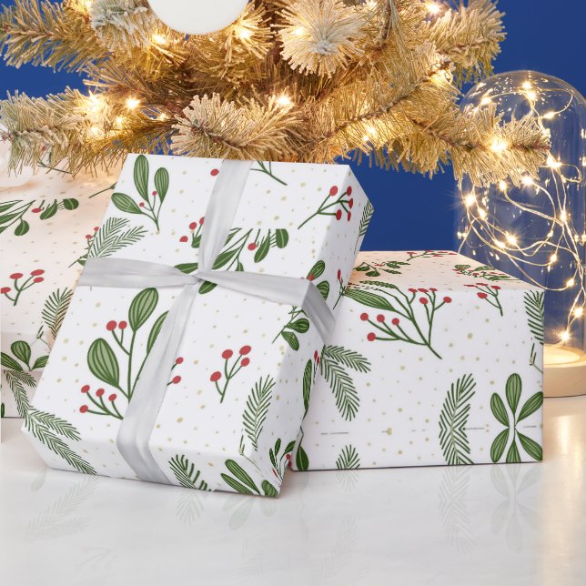 Papier Cadeau Noël Super rose chaud (Vacances)