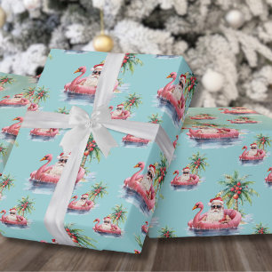 Papier Cadeau Noël tropical