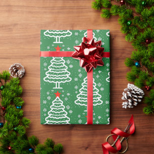 Papier Cadeau Noël vert et rouge
