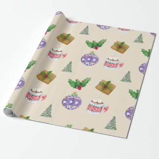 Papier Cadeau Noël vintage