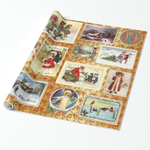 Papier Cadeau Noël vintage