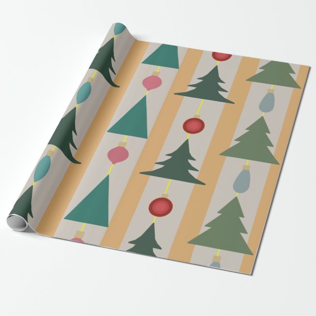 Papier Cadeau Noël vintage (Déroulé)