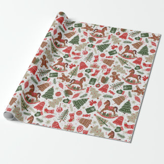 Papier Cadeau Noël vintage