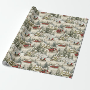 Papier Cadeau Noël Vintage