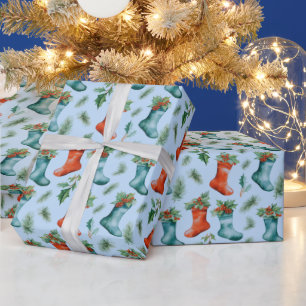 Papier Cadeau Noëls de Noël Berries d'hiver Noël