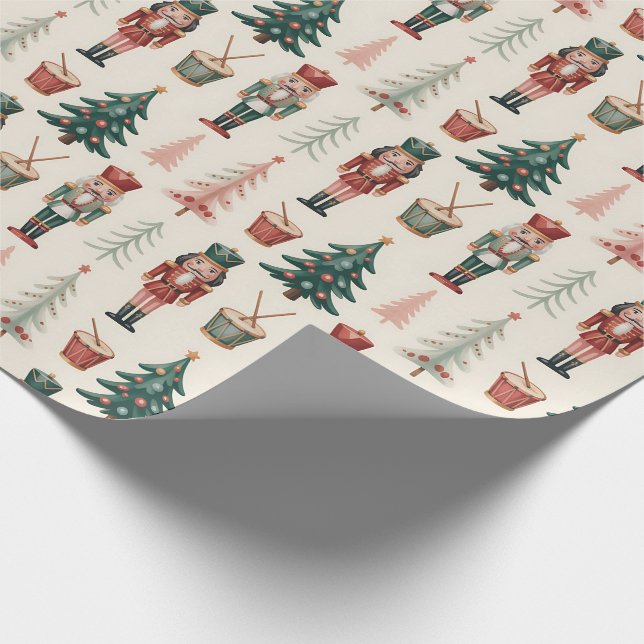 Papier Cadeau Noeud de ballet Noisette Noël (Coin)