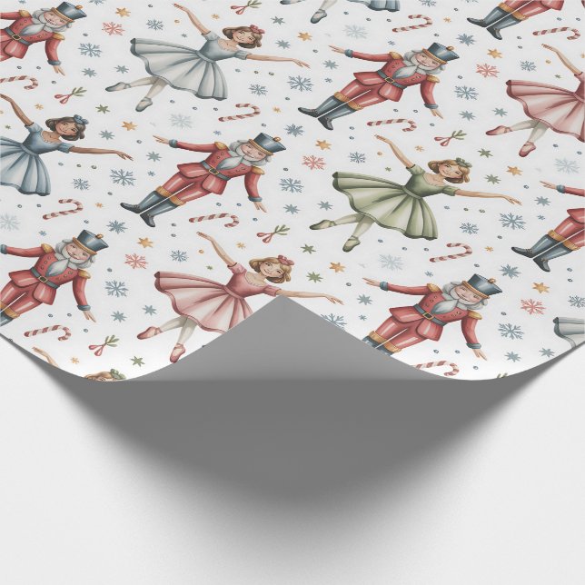 Papier Cadeau Noeud de ballet Noisette Noël (Coin)