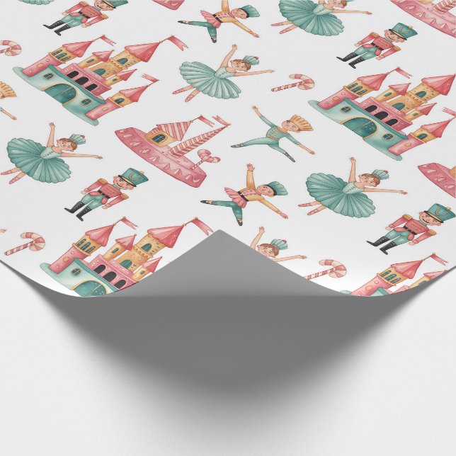 Papier Cadeau Noeud de ballet Noisette Noël (Coin)