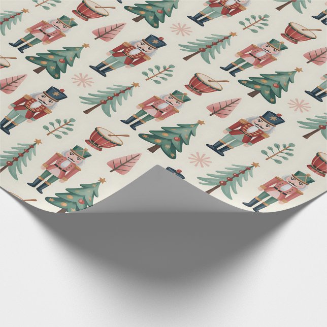 Papier Cadeau Noeud de ballet Noisette Noël (Coin)