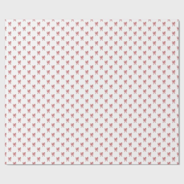 Papier Cadeau Noeud de Noël animé (Plat)