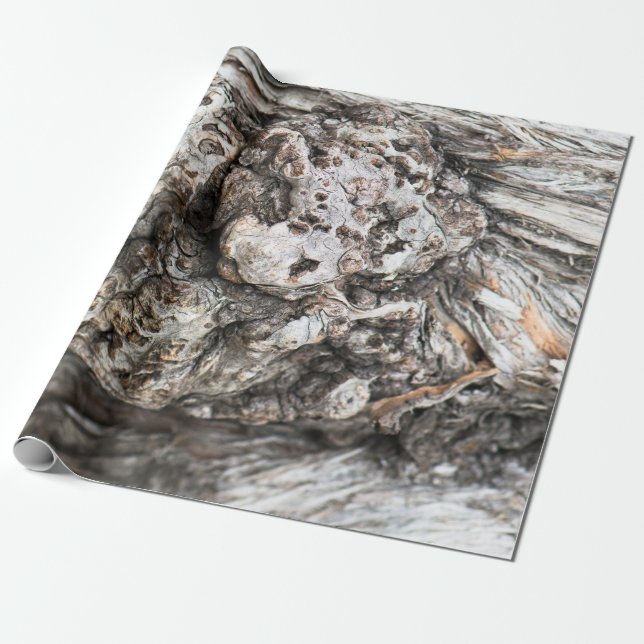 Papier Cadeau Noeud du tronc d'arbre (Déroulé)